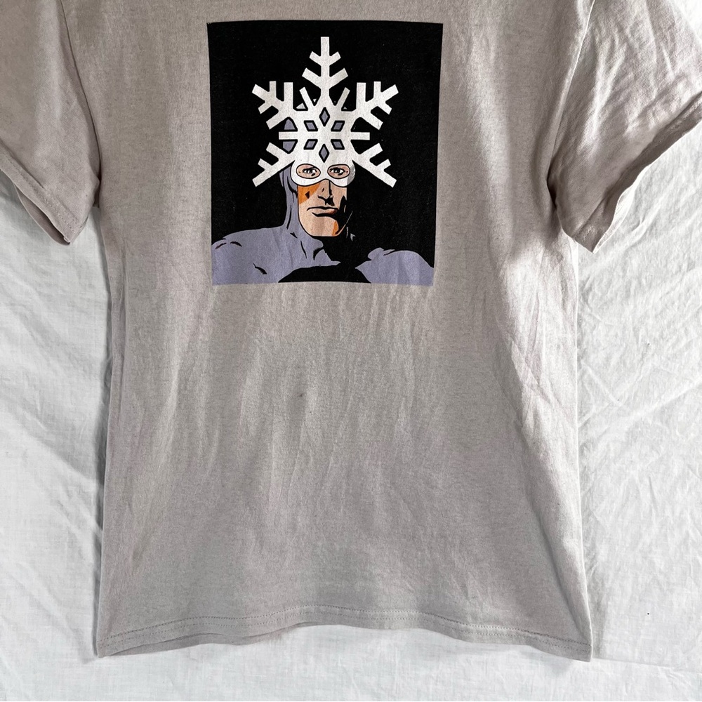 Captain Snowflake Combat Skier Montana Independent Underground Zine Cult Hero T - Picture 4 of 12